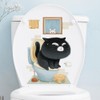 Fujitoya Toilet Wall Decor, Plants, Cats, Scandinavian Wall Decor, DIY,