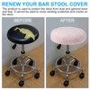PATIKIL Stool Covers Round, 2 Pcs Elastic Bar Stool Covers