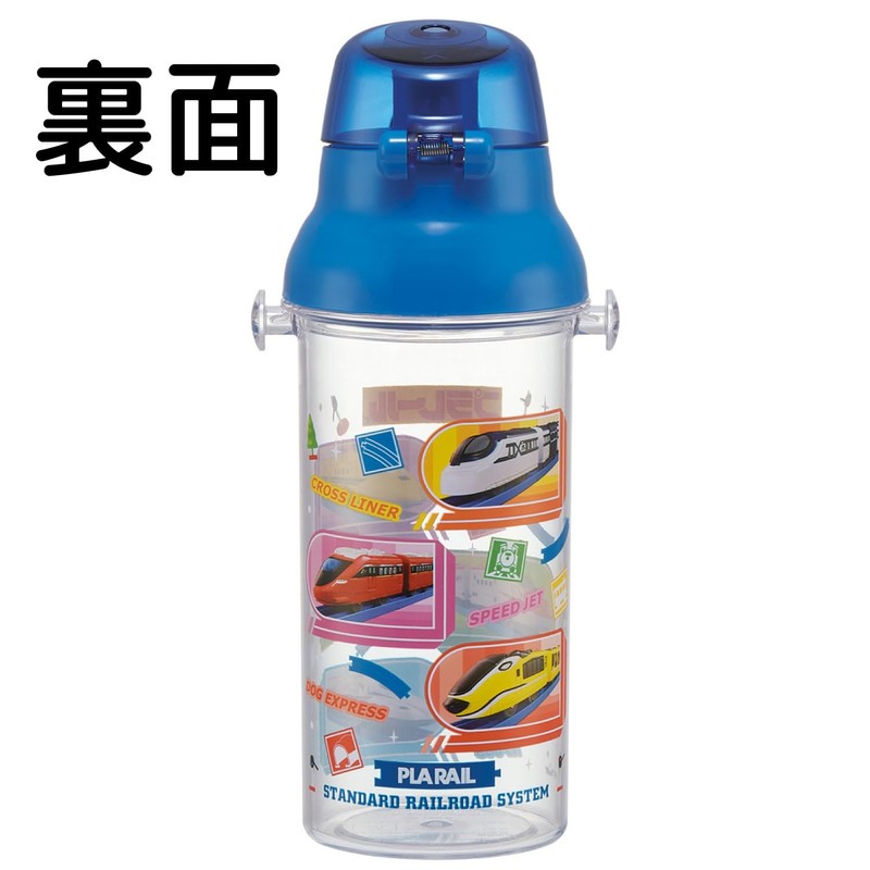 Skater (Skater) Thermos 480ml Plarail 24 Plastic Clear Bottle for