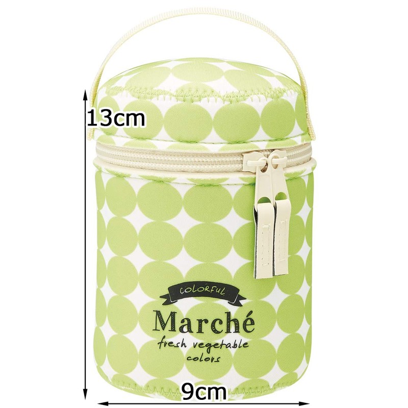 スケーター (skater) 保温ランチジャー スープジャー用カバー M マルシェ アボカド 9cm×高さ13cm SJP1