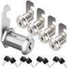 Pack of 4 Furniture Locks 16 mm Letter Box Lock