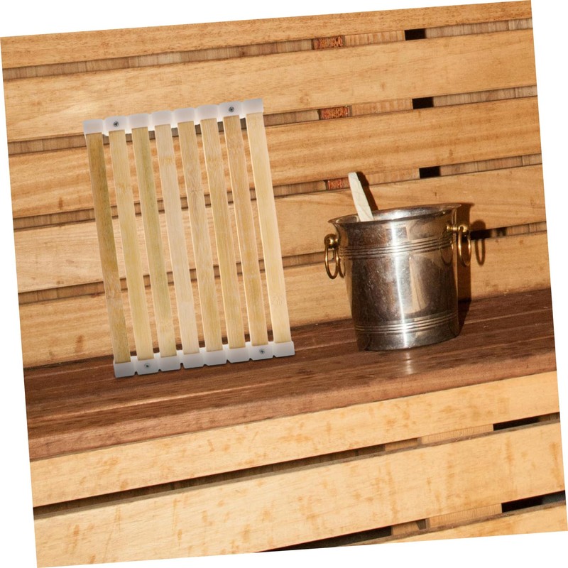 FOMIYES Bamboo Sauna Bench Mat Heat Tolerant Non-Slip and Stylish