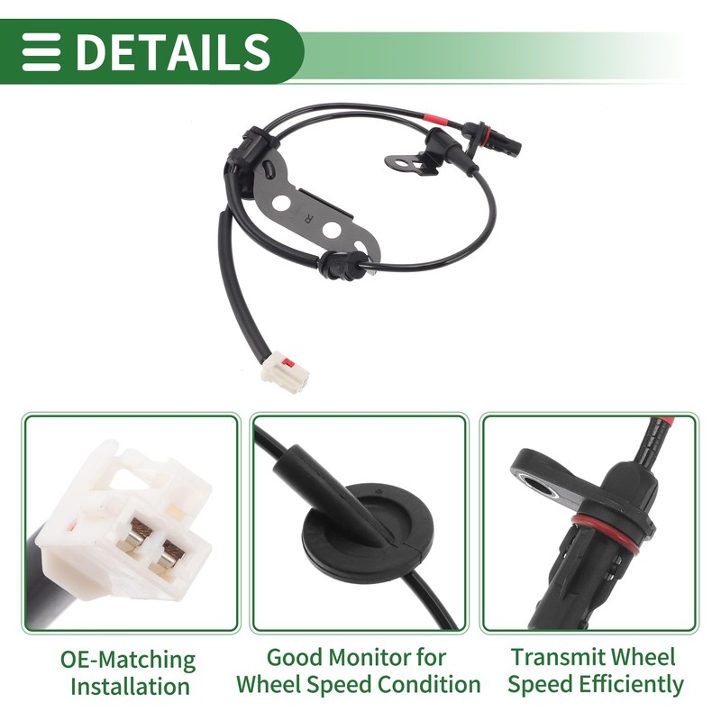 VekAuto ABS Wheel Speed Sensor ABS Sensor Set No.599304R000 for
