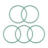 sourcing map 5 Pcs 1.5mm Wide Fluorocum Rubber O Rings