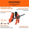 Jorgensen 6" Bar clamps for woodworking - 4-Pack, One-Hand Light