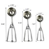 3 Pcs Cookie Scoop Set,Ice Cream Scoops Stainless Steel Cookie