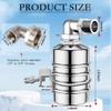 2PCS Float Valve,1/2" to 3/4'' water level control float valve,