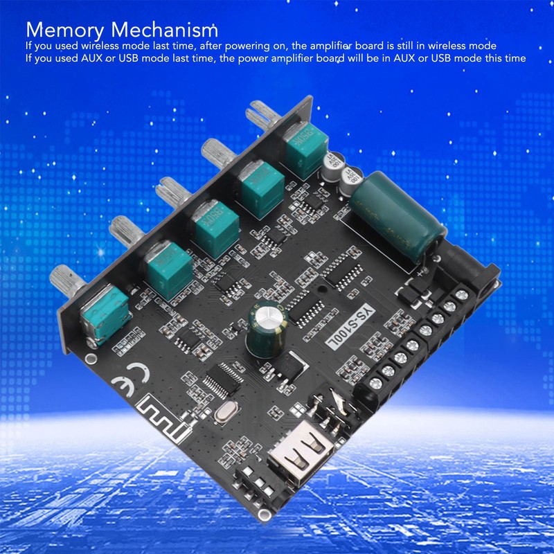 Bluetooth Power Amplifier Board 2.1 Channel 2x50W 100W APP Control