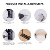 Folding Shelf Brackets 10 Inch, Heavy Duty Metal Triangle Table