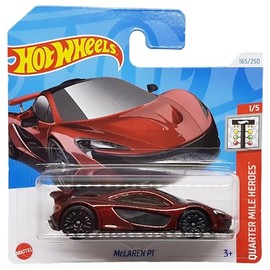 Hot Wheels - McLAREN P1 - Quarter Mile Heroes 1/5 - HTD92 - Short Card - Super Sports Car - Dark Red - Mattel 2024 - 1:64