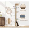 83 Inch Floor to Ceiling Cat Tree, Wall Mounted Tower