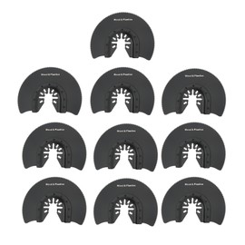10 Pcs Semi Circular Saw Blade 88mm High Carbon Steel Coated Wear Resistant Semicircle Multitool Oscillating Saw Blades