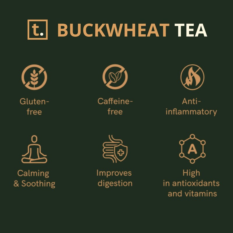 T. Buckwheat Tea (Teabags) | Soba-cha | Good for Digestion,