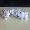 HLbshi Hand Carved Gemstone Crystal Bear Figurine Animal Statue Carving