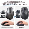 Elecom M-XGM30BBSKBK EX-G Wireless Mouse, Bluetooth Mouse, Quiet, Medium Size,