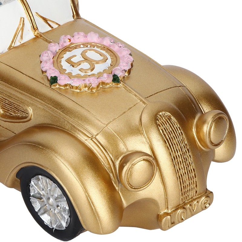 Old Couple Resin Grandma and Grandpa Car Model Saving Pot
