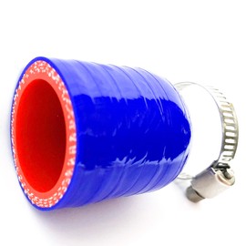 Bekelan 1-1/8" (28mm) Blue High Temperature 3-ply Reinforced Silicone Coolant Cap With Clamp,For Turbo Bypass Valve/Vacuum/Throttle Body Water Port/Heater Core/Fix Leak