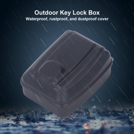 Fockety Caja de Seguridad para Llaves de Exterior, Caja de Seguridad de Montaje en Pared, Caja de Seguridad Impermeable para Llaves de Repuesto, Oculta Llaves de Exterior para el hogar