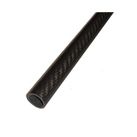 Carbon Fiber Tube - 3K Twill Weave Pattern, Matte Finish [Nominal - 7/8" OD, 23/32" ID, 49.2" Length, 1/16" Wall Thickness] [Actual - 22mm OD, 18mm ID, 1250mm Length, 2mm Wall Thickness]