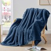 BEDELITE Cuddly Fluffy Blanket Small - Soft Flannel Blankets Blue