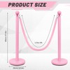 Ferraycle 6 Pcs Stainless Steel Stanchions Post Queue 38 Inch,