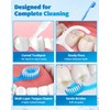 40 Pack Mini Disposable Toothbrushes - 5-in-1 Travel Toothbrush Set