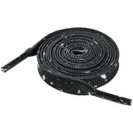 Elerevyo Unisex Flat Shoe Laces Splatter Painted Fun Shoelaces for Sneakers 2 Pairs 160cm/63 Black White