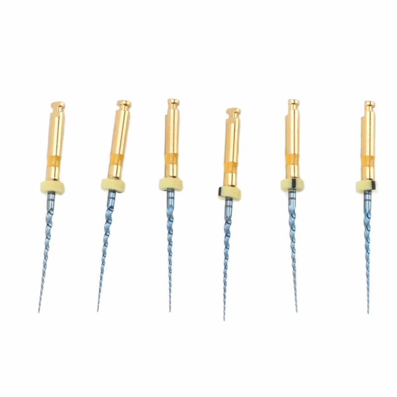 6pcs F1 Endodontic Canal Files Stretchy Metal Portable Rustproof Endodontic