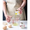Egg Separator, Ceramic Egg Yolk Egg White Separator, Portable Kitchen