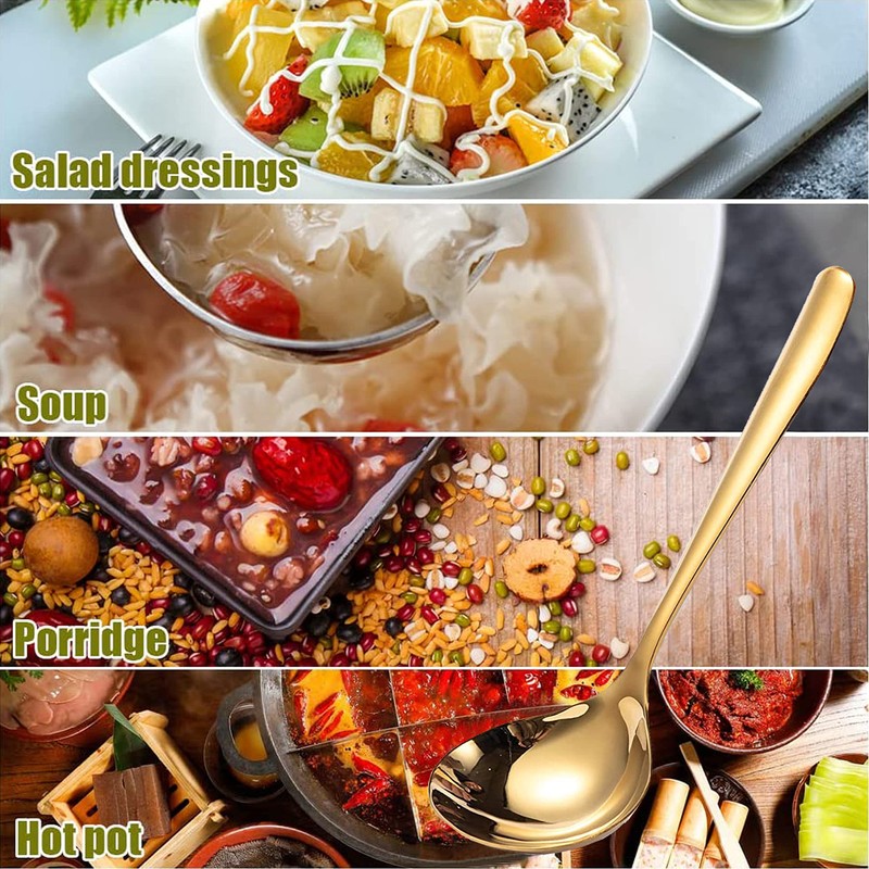 Comicfs 4 Pack Small Soup Ladles, Sauce ladles, SUS 304