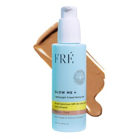 FRÉ Glow Me Tinted SPF 30 Facial Moisturizer (Medium - Deep) – 3-in-1 tinted mineral SPF 30 moisturizer, Made with 100% non-nano zinc oxide