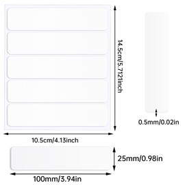 JANYUN 50 Pcs Mounting Putty, Double Sided Sticky Dots Removable Poster Putty Clear Sticky Tack for Wall Hanging Pictures Baloon Crafts No Trace Adhesive Sticky Putty for Home Office Decor (100x25 mm)