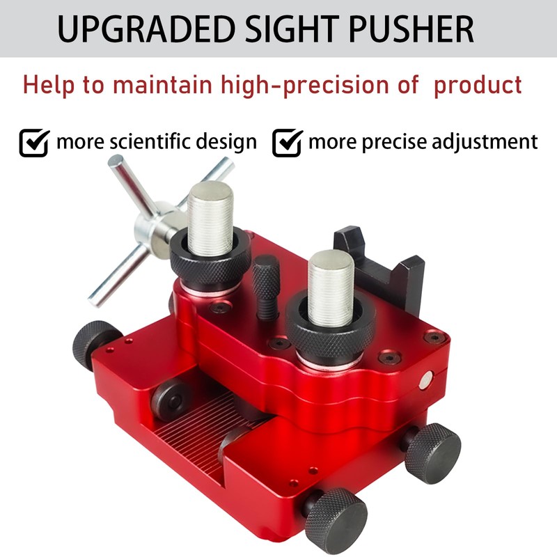 PUZZLEDEER Sight Pusher, High Precision Sight Pusher Tool with Rotatable