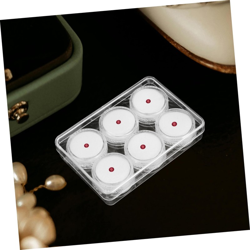 SHOWERORO 1Set Gemstone Display Box with Lid Jewelry Organizer Case
