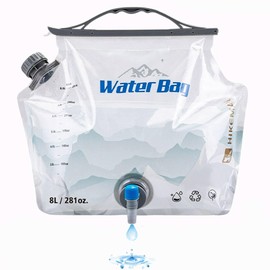OHYER 8 L Water Canister Water Bag Drinking Water Canister with Tap Folding Canister Drinking Water Portable Water Container Camping Drinking Water Canister Can Be Filled with Ice