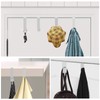 Romeda 4 Pack Over The Door Hooks, Sturdy Metal Single