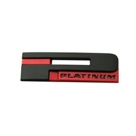 1x New P Platinum Emblem Trunk Lid Badge Nameplate Replacement for XTS - 20971945 (Black Red)