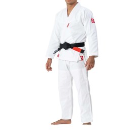 FUJI Ultra Lite 300 Brazilian Style Jiu Jitsu Uniform, Durable, Lightweight BJJ Gi, White, Size A3