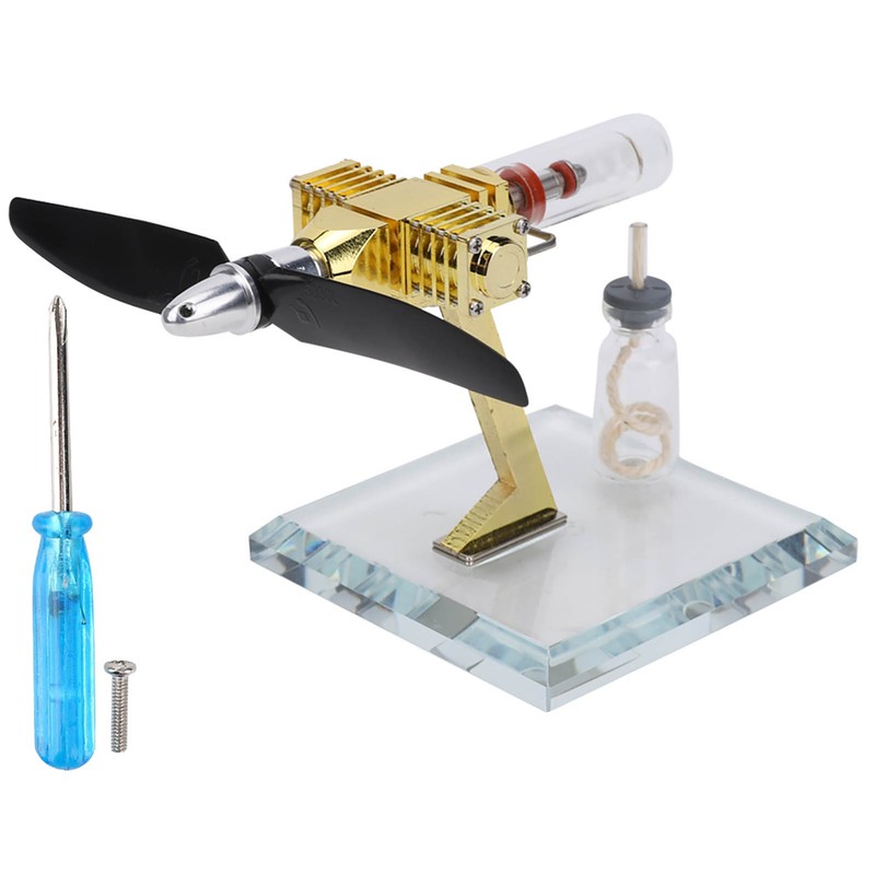 Hot Air Stirling Engine Model Aircraft Propeller Science Experiment Teaching