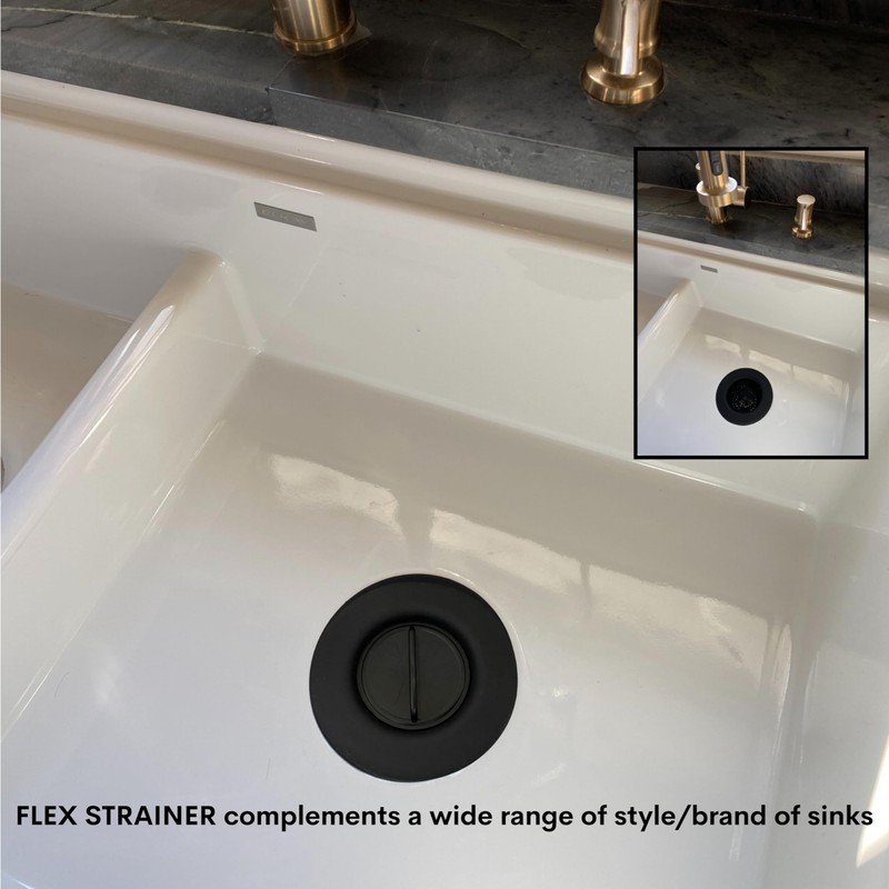 Flex Strainer® Sink Drain Strainer with Optional Stopper – No