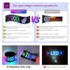 Ojos LED Programables para Parabrisas, Pantalla Flexible con Control Bluetooth