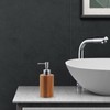 Beavorty Wooden Liquid Soap Dispenser Lotion Pump Dispenser Shampoo Shower
