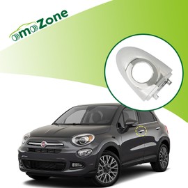 omoZone Exterior Door Handle Cover Cap with Keyhole Front Left Driver Side Compatible with 2014-2022 Fiat 500X Replaces 735627135 6AQ85SZ0AA