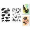 25PCS Plant Clear Rubber Stamp, Vintage Leaf Stamps for Card