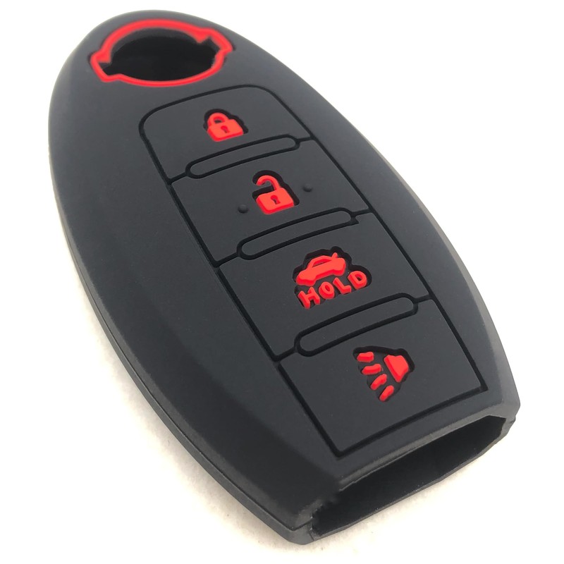 Silicone Rubber Key Fob Cover Compatible with 2007-2019 Nissan 350Z