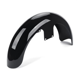 Bravema 19 inch Motorcycle Front Fender Wheels Wrap Front Fender Fit for Harley Touring Road King Road Glide Electra Glide Street Glide (Gloss Black)