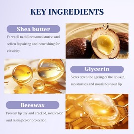 Moisturizing Lip Balm,2pcs Lip Repair Cream for Dry Cracked Lips -Langanhaltende feuchtigkeitsspendende Lippenpflege Intensive Lip Repair for Cracked-Natürlicher Lippenschutz-Geschenke für Frauen Mädc