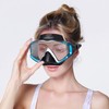 Adult Pano 3 Window Scuba Diving Mask, Professional Snorkel Mask