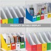 Operitacx 6pcs File Folder Storage Box File Folder Organizer Holder