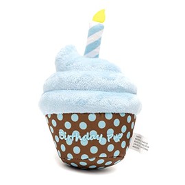 The Worthy Dog Birthday Pup Toy – Durable, Chomp-Resistant Tug & Toss Play Toy with Multiple Squeakers for Hours of Fun for Your Dog!